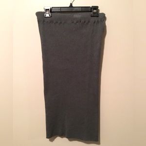ICHI Gray Tube Knit Skirt